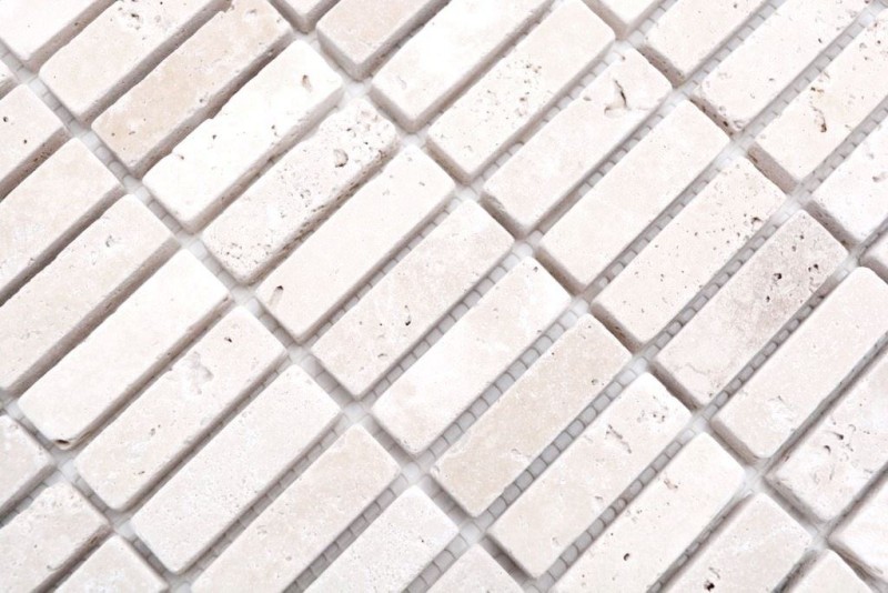 Mosaic tile Travertine natural stone beige Chiaro Antique Travertine MOS43-46158_f