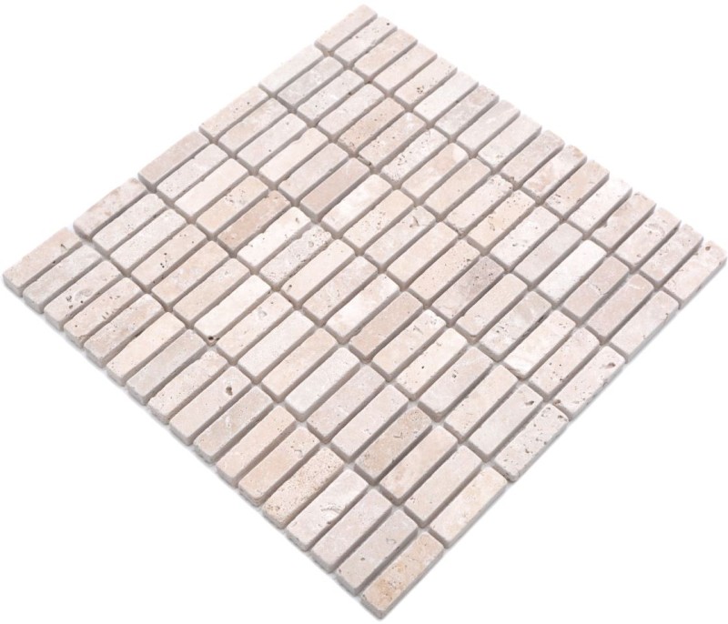 Mosaic tile Travertine natural stone beige Chiaro Antique Travertine MOS43-46158_f