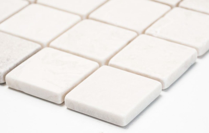 Mosaic tile marble natural stone cream Botticino Anticato MOS42-0104_f
