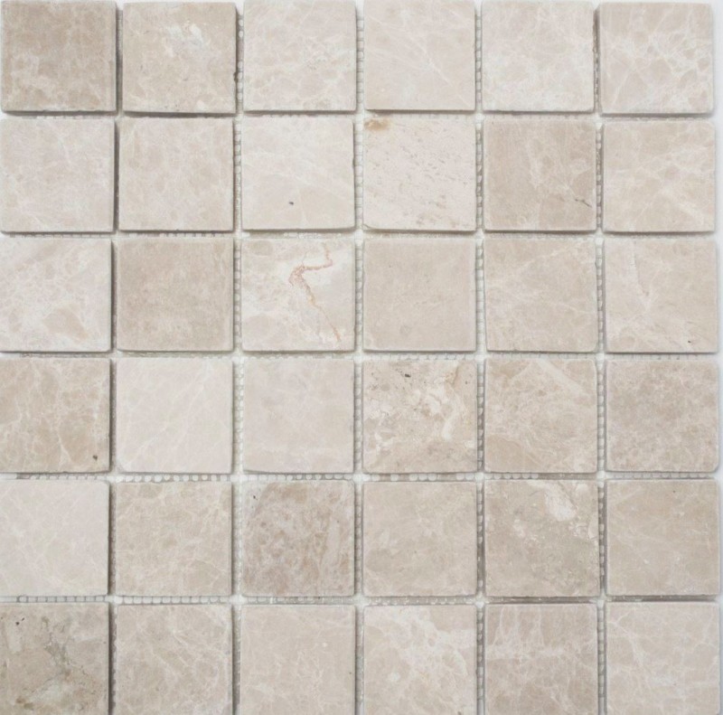 Mosaic tile marble natural stone ivory Botticino Antique Marble MOS36-0106_f