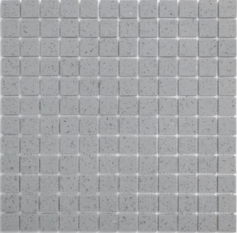 Mosaic tiles quartz composite artificial stone Artificial gray MOS46-ASM23_f