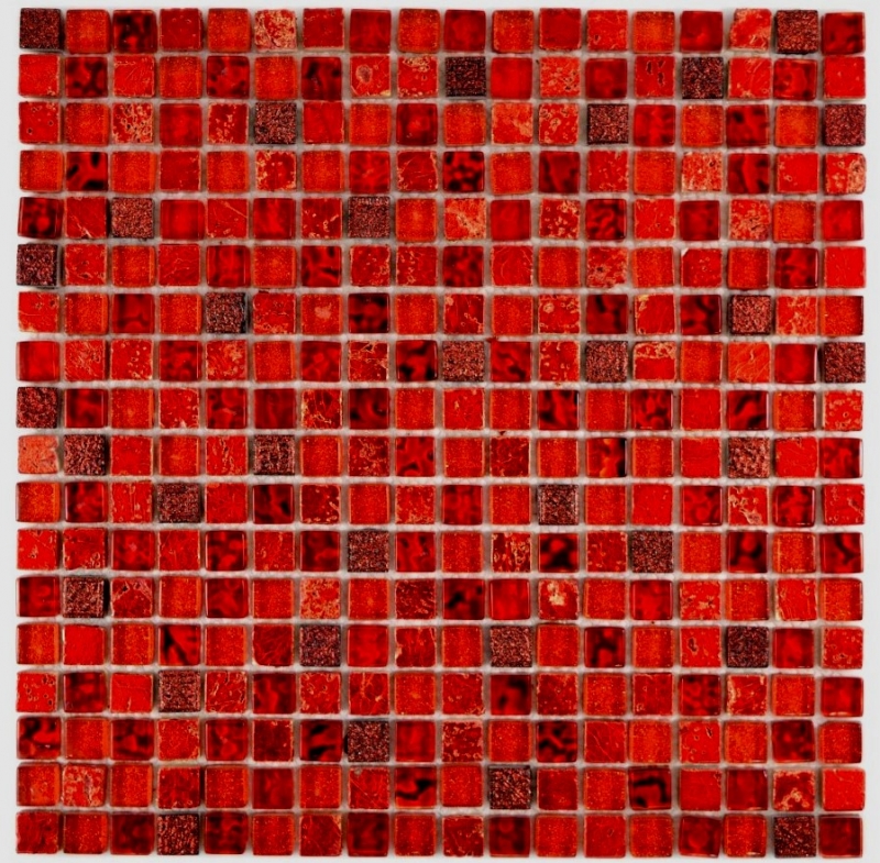 Mosaic tile Translucent red Glass mosaic Crystal Resin red BATH WC Kitchen WALL MOS92-0904_f
