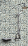 Mosaic tiles light gray glass mosaic stone Cream MOS94-2505_f
