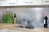 Mosaic tiles kitchen splashback self-adhesive aluminum silver metal MOS200-22M25_f