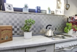 Mosaic tiles kitchen splashback self-adhesive aluminum silver metal MOS200-4MM99_f