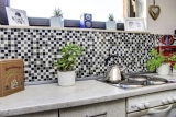 Mosaic tiles kitchen splashback self-adhesive brown black white glass mosaic brown black white MOS200-4CM30_f
