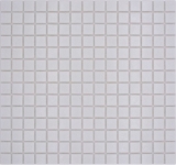 Mosaic tiles glass white mosaic tile wall tile backsplash kitchen bathroom MOS50-0101_f