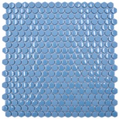 Glass mosaic hexagonal hexagon mosaic blue glossy matt mosaic tiles wall tile backsplash kitchen bathroom MOS140-0401_f