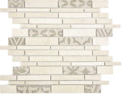 Composite marble/ceramic mix beige 2F mosaic tile wall tile backsplash kitchen bathroom MOS180-A0127B_f