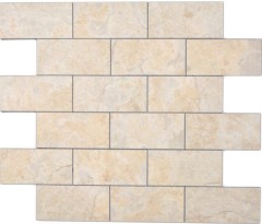 Rectangle AC stone effect Subway Level glossy mosaic tile wall tile backsplash kitchen bathroom MOS200-4LB_f