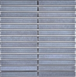 Mosaic tile ceramic mosaic rods gray speckled glossy bathroom wall MOS24-CS26_f