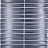 Ceramic rod mosaic tile black graphite glossy bathroom backsplash MOS24-CS36