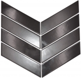 Herringbone wall tile ceramic mosaic mix black glossy matt back wall MOS24-CHEV19