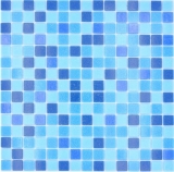 Glass mosaic mosaic tiles ice blue blue pool mosaic swimming pool mosaic MOS210-PA327