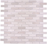 Mosaic tile Self-adhesive mosaic composite natural stone white wood gray kitchen MOS200-4M72