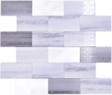 Mosaic tiles Self-adhesive mosaics Vinyl cement look mix gray Subway kitchen MOS200-5S59_f