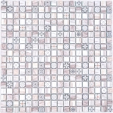 Mosaic tiles Glass mosaic Retro wood brown light Tile backsplash kitchen MOS78-W79_f
