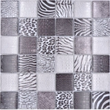 Mosaic tiles glass mosaic Forest black wall bathroom kitchen MOS78-W28_f