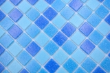 Hand sample mosaic tile glass mosaic Classic Mix glass mix turquoise blue paper-bonded pool mosaic swimming pool mosaic MOS210-PA327_m