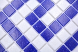 Hand-painted mosaic tile border glass white dark blue paper-bonded pool mosaic swimming pool mosaic MOSMB-BO16P_m