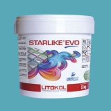 Litokol STARLIKE EVO 320 AZZURRO CARAIBI azzurro blue III epoxy resin adhesive joint 5kg bucket
