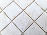 Hand-painted mosaic tile marble mosaic THUMBNAIL white kitchen bathroom shower floor MOS40-T48W_m