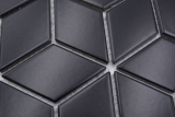 Hand pattern mosaic tile ceramic mosaic combination 3D cube plain black matt bathroom kitchen wall MOS13-POV5_m