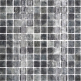 Swimming pool mosaic pool mosaic glass mosaic black anthracite iridescent wall floor kitchen bathroom shower MOS220-P56253