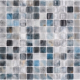 Swimming pool mosaic pool mosaic glass mosaic gray anthracite iridescent wall floor kitchen bathroom shower MOS220-P56256