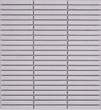 Ceramic mosaic mosaic rods white matt wall kitchen bathroom shower MOS24-CG91