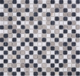 Natural stone mosaic marble beige gray black matt wall floor kitchen bathroom shower MOS38-15-1125