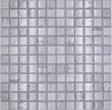 Glass mosaic mosaic tile white glossy Africa wall kitchen bathroom shower MOS68-WL14_f