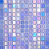 Swimming pool mosaic pool mosaic glass mosaic blue iridescent multicolored glossy wall kitchen bathroom shower MOS220-P55252_f
