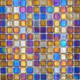 Swimming pool mosaic pool mosaic glass mosaic black multicolored iridescent wall floor kitchen bathroom shower MOS220-P55256_f