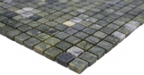 Hand-painted natural stone mosaic marble green matt wall floor kitchen bathroom shower MOS38-15-407_m