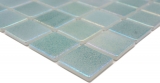 Hand pattern swimming pool mosaic pool mosaic glass mosaic pastel green iridescent multicolored glossy wall floor kitchen bathroom shower MOS220-P55383_m
