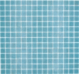 Glass mosaic mosaic tile Pastel Blue Gray Classic paper-bonded - MOS200-A52