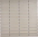 Mosaic tile ceramic rods light gray unglazed MOS24-1202_f