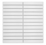 Ceramic mosaic rods Modern Art white matt MOS24-S20
