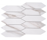 Ceramic mosaic tile Hexagon hexagon Calacatta white gray-brown matt MOS13-L1112