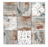Glass mosaic mosaic tile Piastrella Vintage Patchwork beige wood effect ornament MOS160-W750