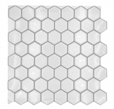 Self-adhesive mosaic film vinyl hexagon look white MOS200-H01