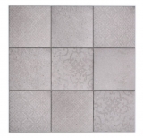 Self-adhesive mosaic mat vinyl shabby chic gray ornament MOS200-SCELLO