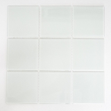Glass mosaic mosaic tile Square white frosted frosted frosted glass special item SPO CM Z491