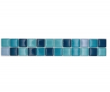 Mosaic border border glass mosaic mosaic tile mix blue petrol turquoise MOS88BOR-XCE95