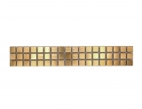 Mosaic border Gold stainless steel lightly brushed MOS129BOR-0707