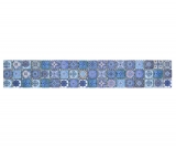 Mosaic Border Glass mosaic with coating Retro Biscuit blue MOS78BOR-RB33