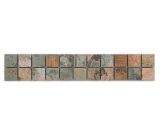 Mosaic border Vintage 25 mix beige-brown-green MOS18BOR-25CB