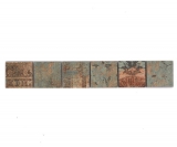 Mosaic border Vintage 47 mix beige-brown-green MOS14BOR-47CB