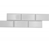 Mosaic border Metro plain white MOS26BORM-0101